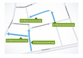 В районе Замоскворечье изменилась схема движения - появилось 40 парковочных мест.