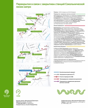 Для строительства Большой кольцевой линии метро с завтрашнего дня будет ограничено движение в районах Красносельский, Сокольники и Преображенское.